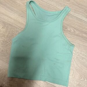 Lululemon Athletica Mint Ribbed Tank Top